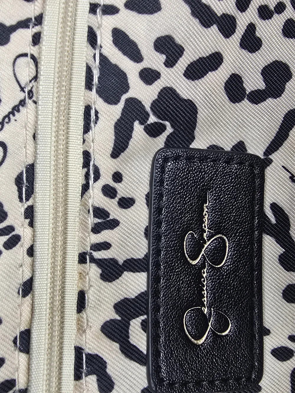 Jessica Simpson Blue and Gold Tie-Dye Quilted Backpack